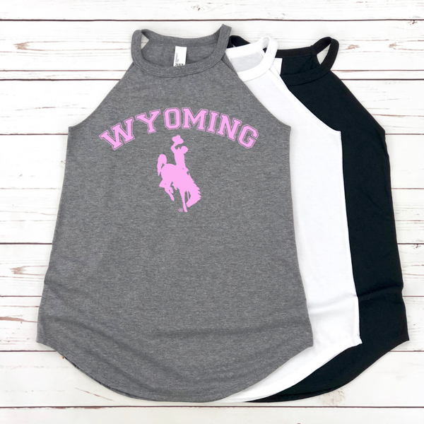 Gray Frost/Lavender Old School Rocker Tank