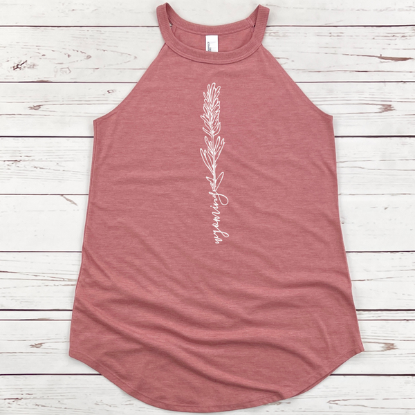 Blush Frost/Single Indian Paintbrush Rocker Tank