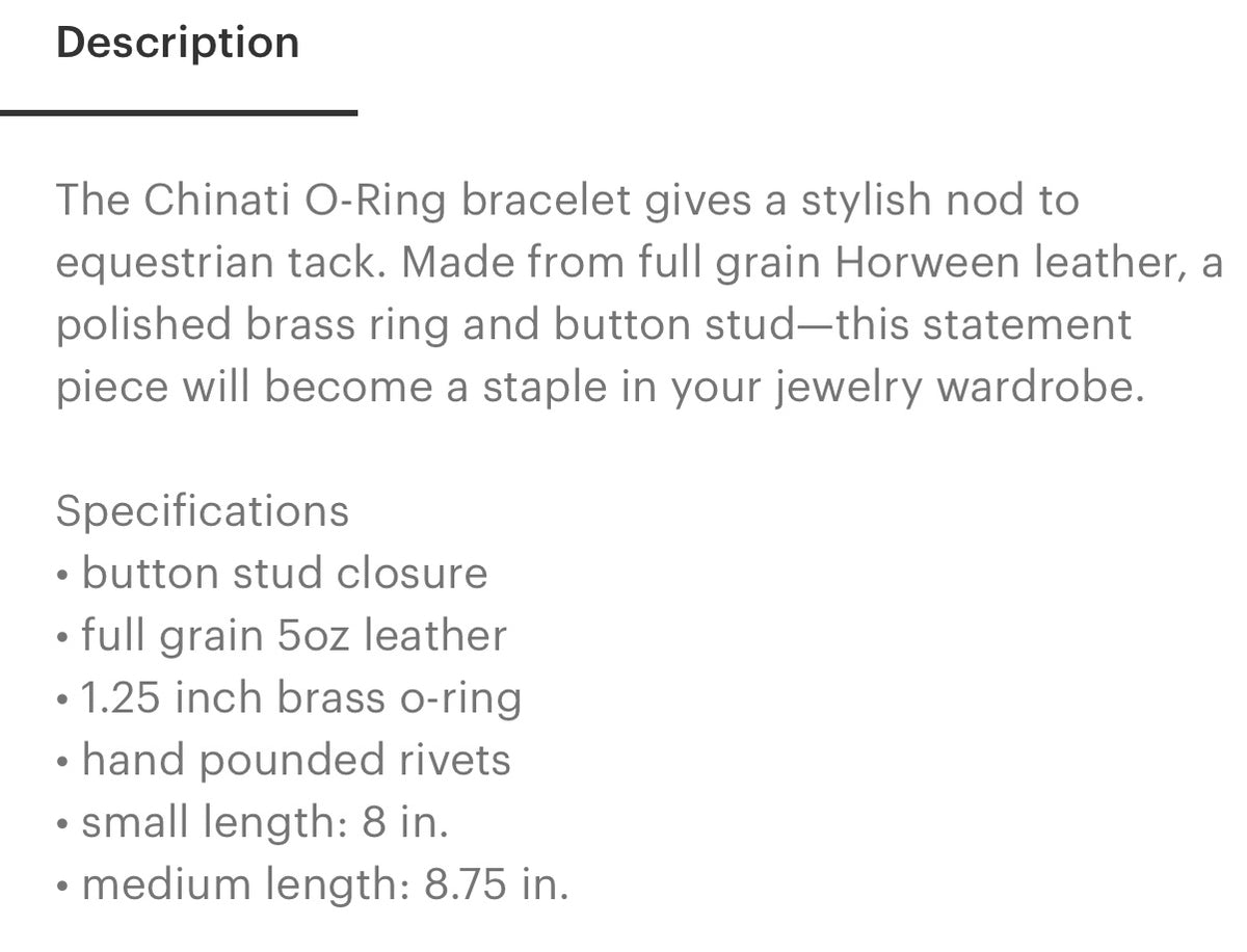 Chinati O-Ring Bracelet