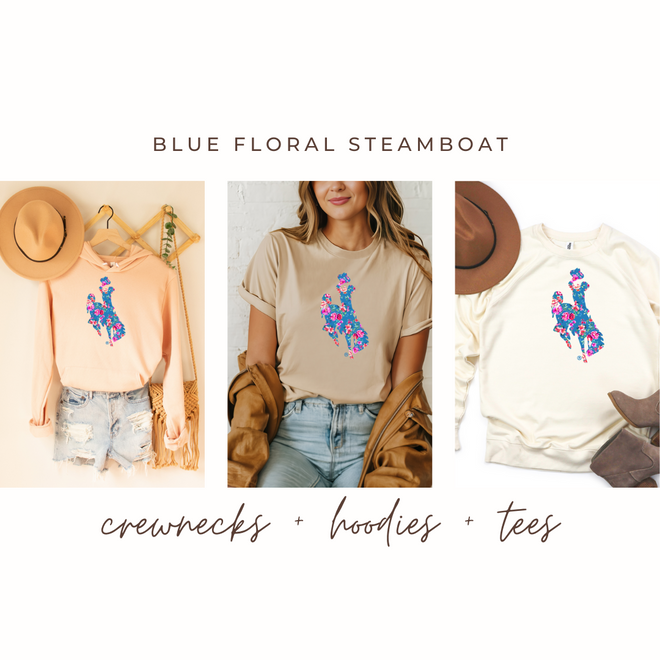 Blue Floral Steamboat Collection