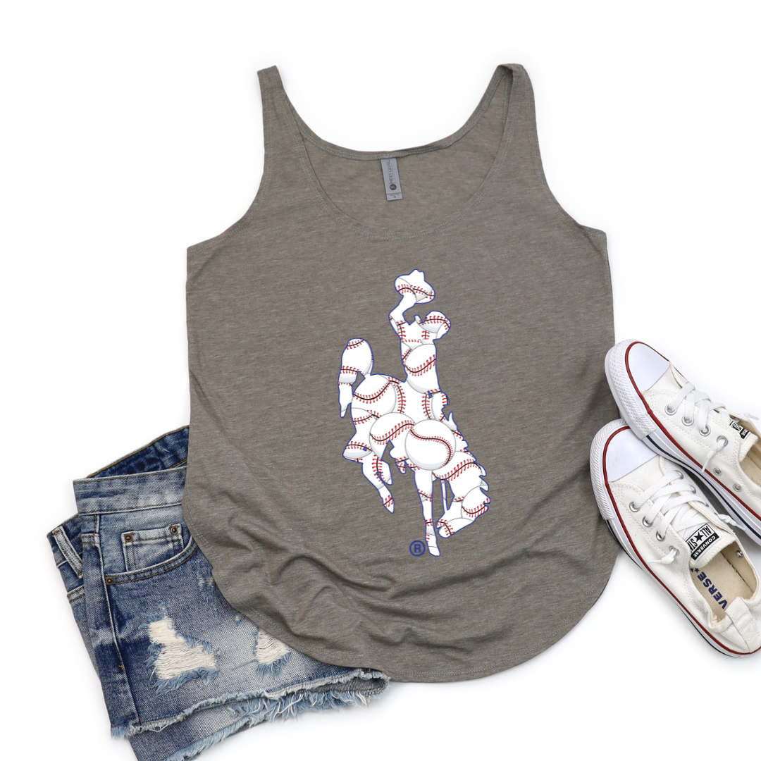 Ash Brown Baseball Steamboat Festival Tank