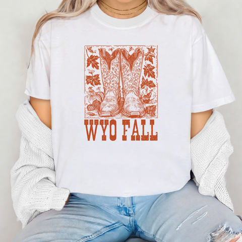 White/Fall Boots Comfort Colors Tee