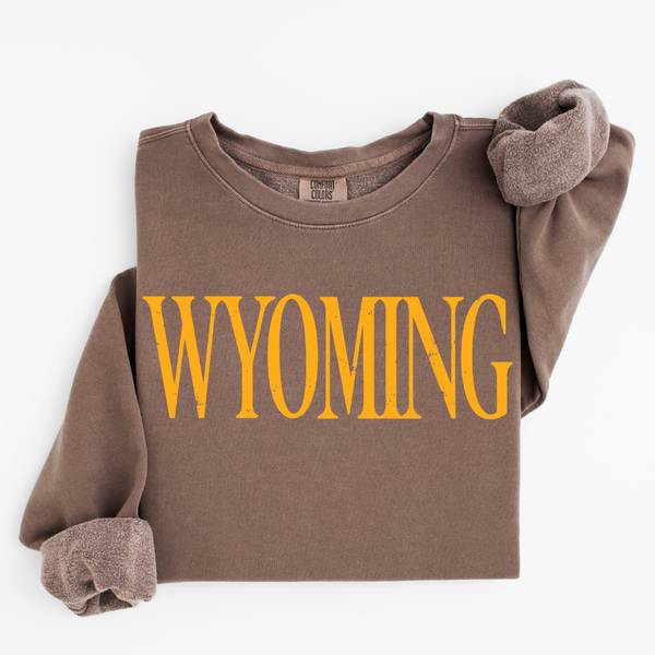 Espresso/Gold Fashion WYO Lightweight Comfort Colors Crewneck