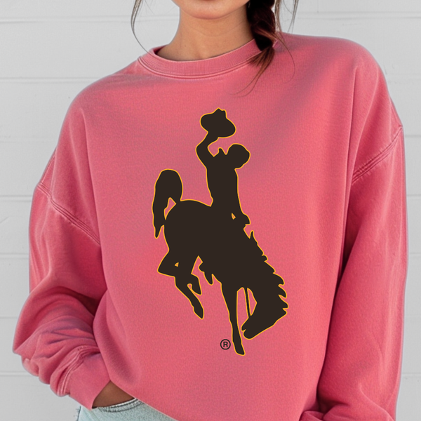 Watermelon/Crewneck B&G Steamboat on Comfort Colors