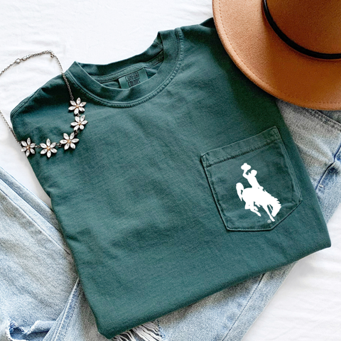 Blue Spruce/ Steamboat Pocket Comfort Colors Tee