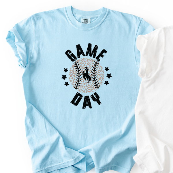 Chambray Metallic Gold Game Day Comfort Colors Tee
