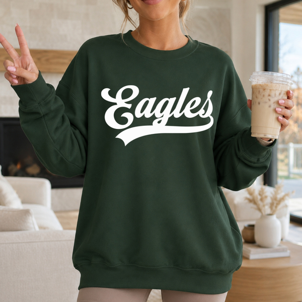 Gildan Fan Dark Green Eagles White Swoosh