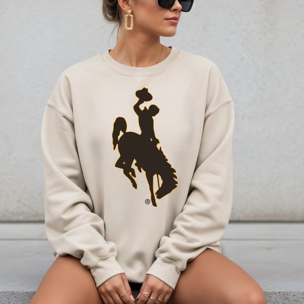 Sand/ Brown & Gold Steamboat Crewneck