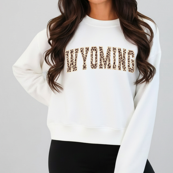White Leopard WYOMING Crewneck