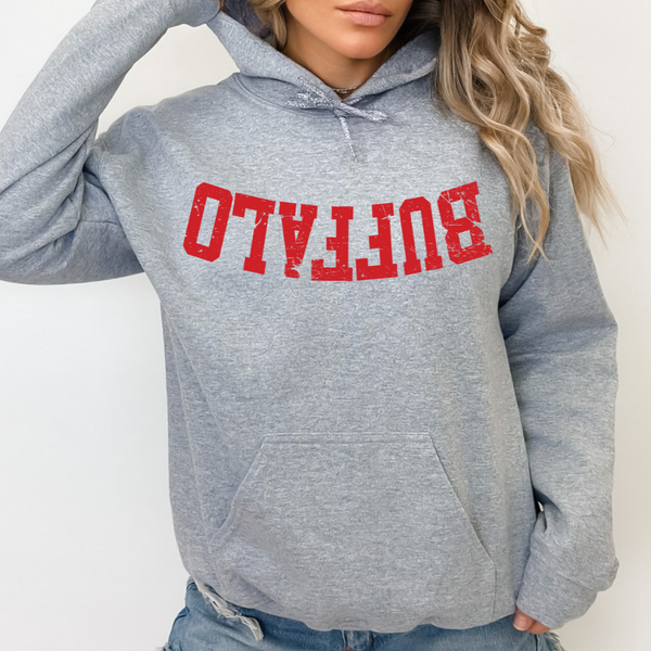 Sport Gray/Upside Down Buffalo Hoodie
