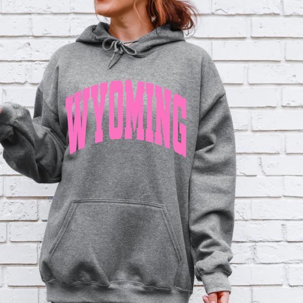 Hoodie Graphite Wyoming Jumbo Varsity