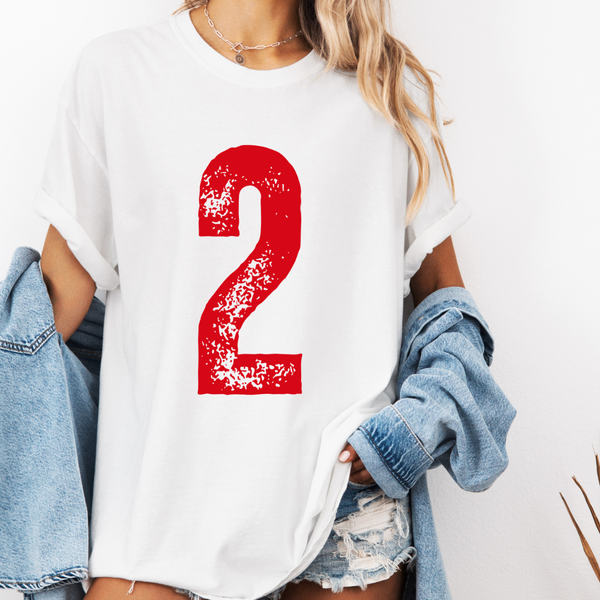Custom Number/Name SHORT Sleeve Comfort Colors Tee