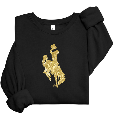 Crewneck Black Glitter Steamboat