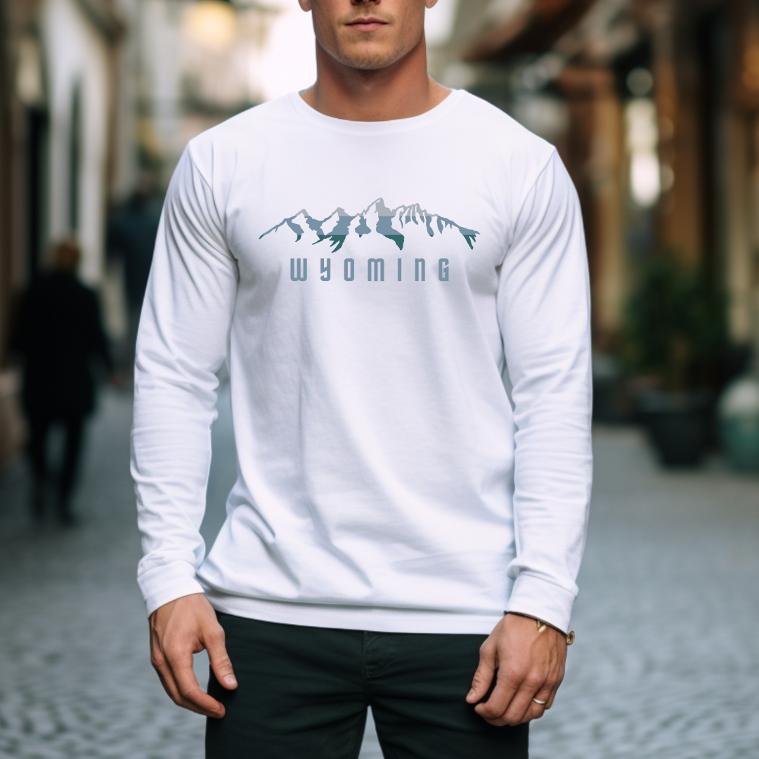 Misty Teton LONG Sleeve White Comfort Colors Tee