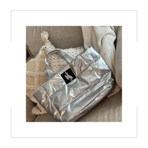 Silver Puffer Steamboat Weekender Bag
