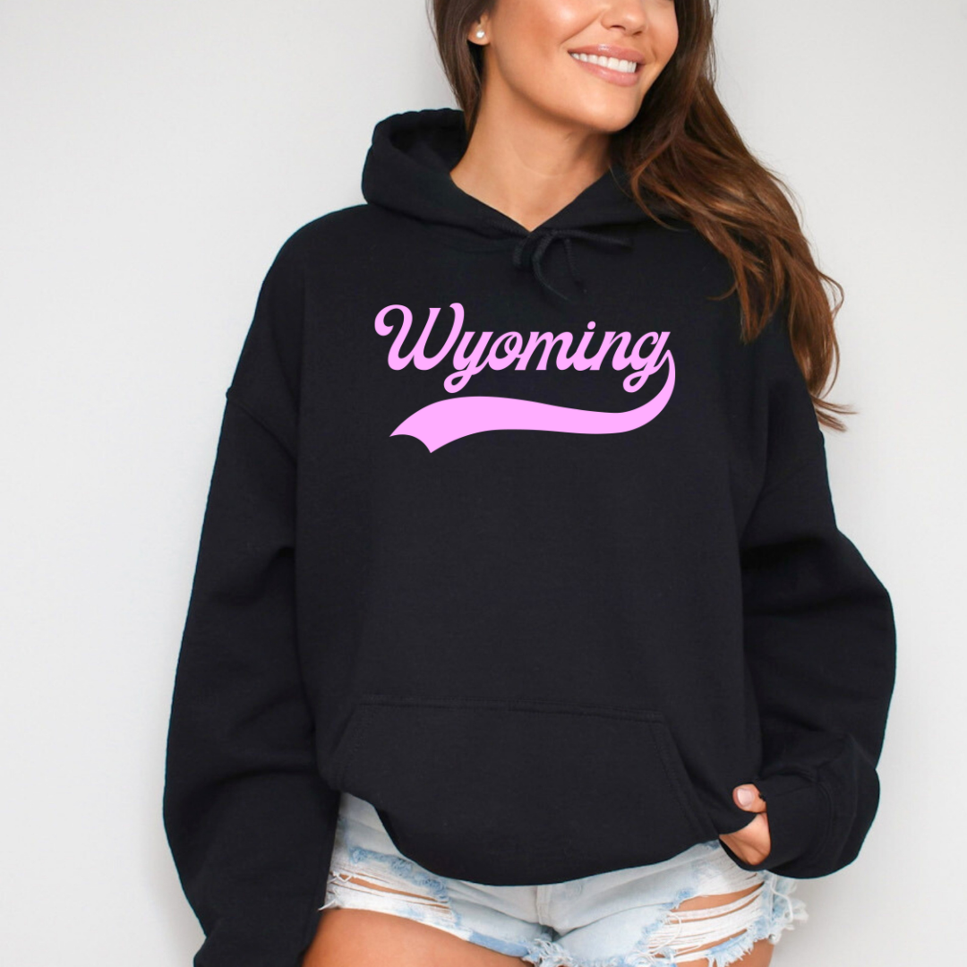 Hoodie Black/Lavender Wyo Swoosh