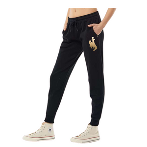 Black/Metallic Gold Steamboat Independent Trading Co. Joggers