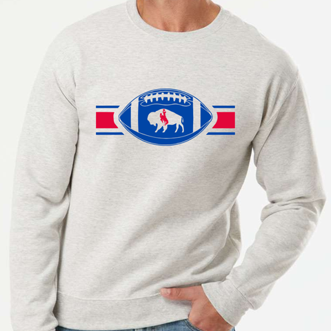 Oatmeal/Buffalo Steamboat Football Fleece