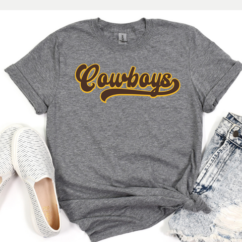 Cowboys/Graphite Soft Style Tee