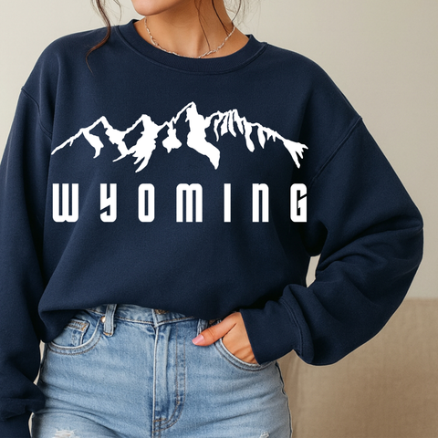 Navy GIANT Teton Wyoming Crewneck