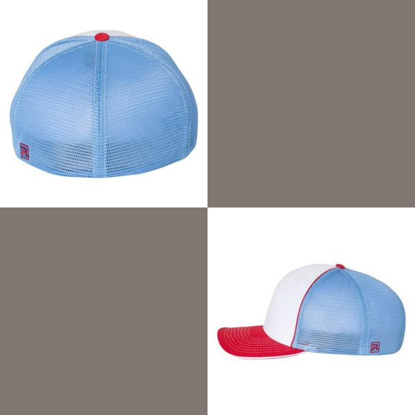 Richardson Tri Color Flexfit Steamboat Trucker Hat
