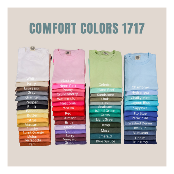 Team Conrad/Comfort Colors Short Sleeve Tee CHOOSE COLOR!