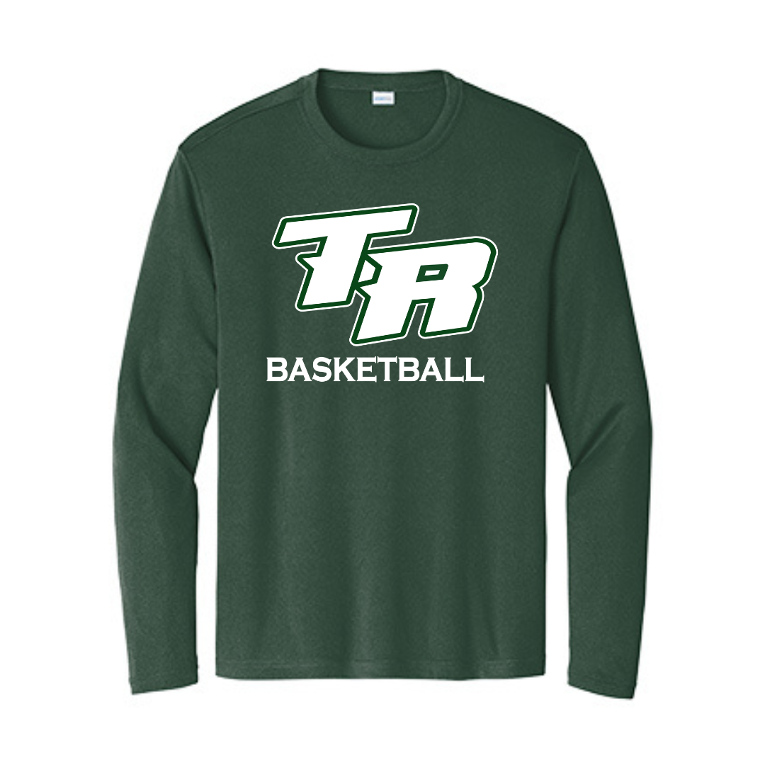 Long Sleeve Moisture Wicking TR Basketball Shirt - Youth & Adult Sizes