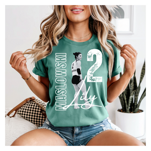 SHORT Sleeve Comfort Colors Custom Sport Photo Tee