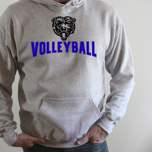 Gildan Sports Gray Hoodie Bear Lake Mascot