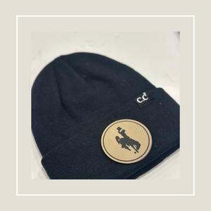 Black Steamboat CC Cuffed Beanie