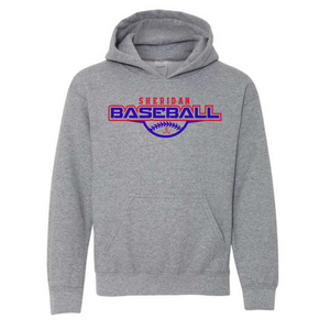 YOUTH Hoodie Graphite Heather Sheridan Baseball  {pre-order}