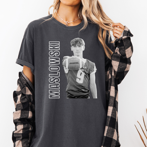 SHORT Sleeve Comfort Colors Custom Sport Photo Tee