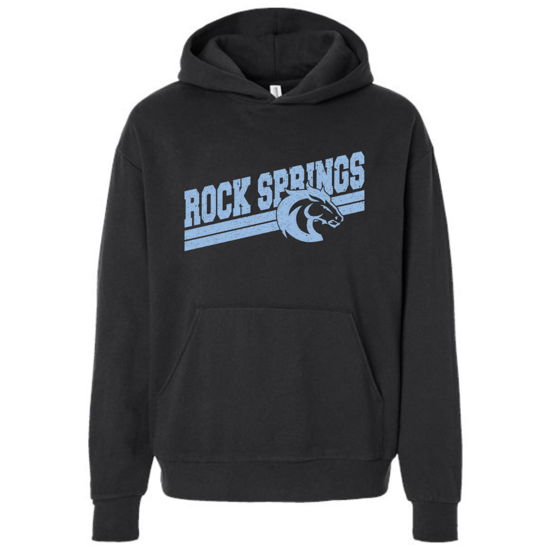 Rock Springs Distressed Black Independant Trading Co. Hoodie {pre-order}