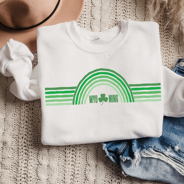 White/  Ombre Shamrock WYO Sweatshirt