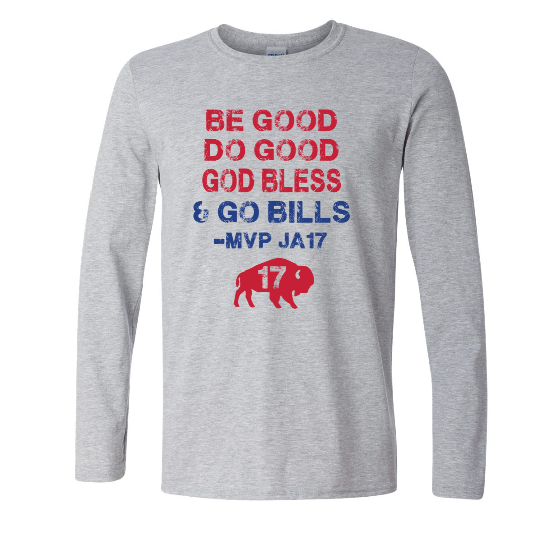 MVP Do Good  LONG Sleeve Sport Gray Tee