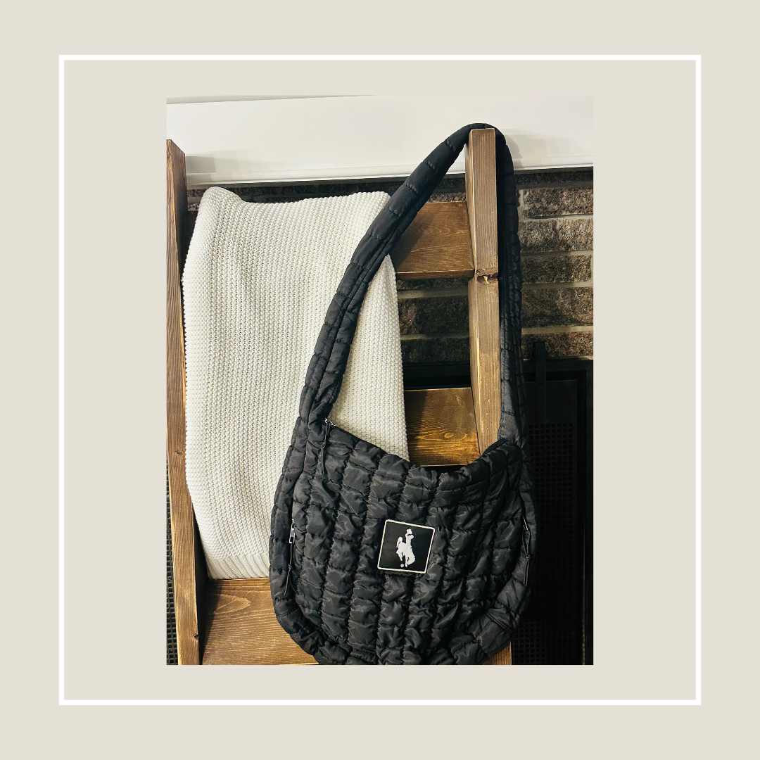 Black Quilted Tote {pre-order}