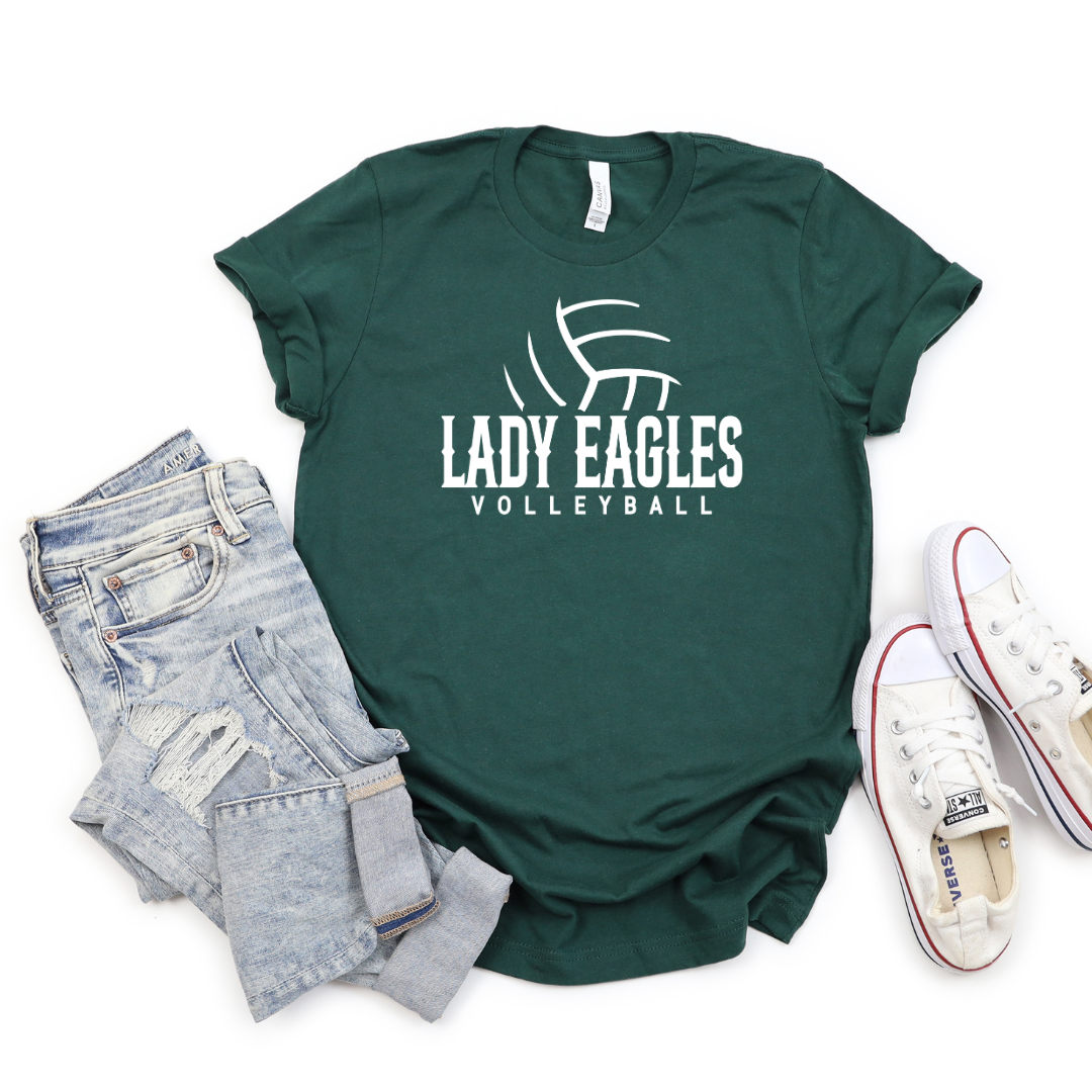 TRMS Volleyball Forest Bella Canvas Tee