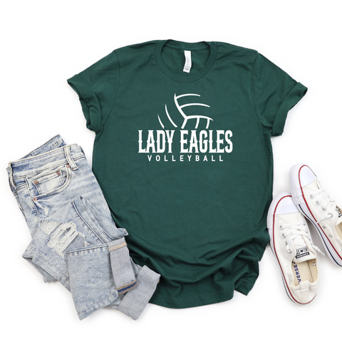 TRMS Volleyball Forest Bella Canvas Tee