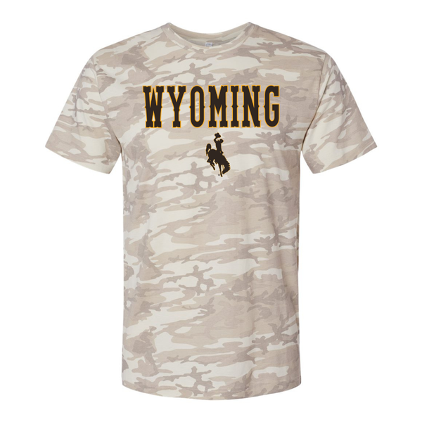 LAT Natural Camo/NCAA Wyoming Tee