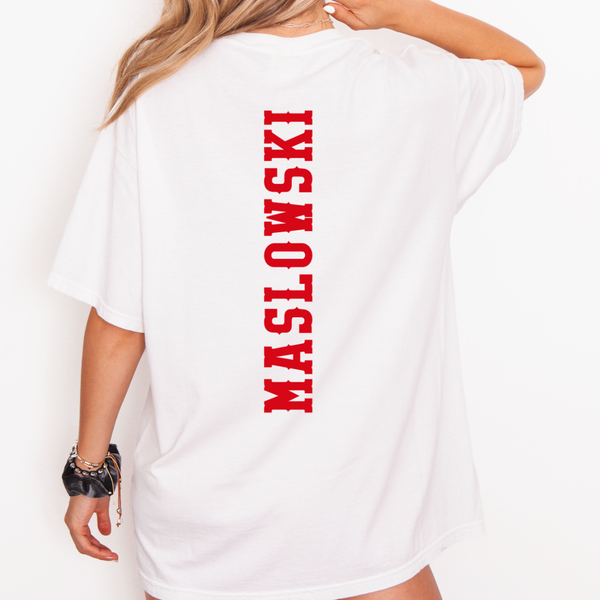Custom Number/Name SHORT Sleeve Comfort Colors Tee