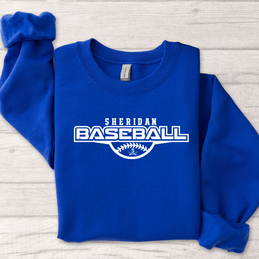 YOUTH Royal Crewneck Sheridan Baseball  {pre-order}