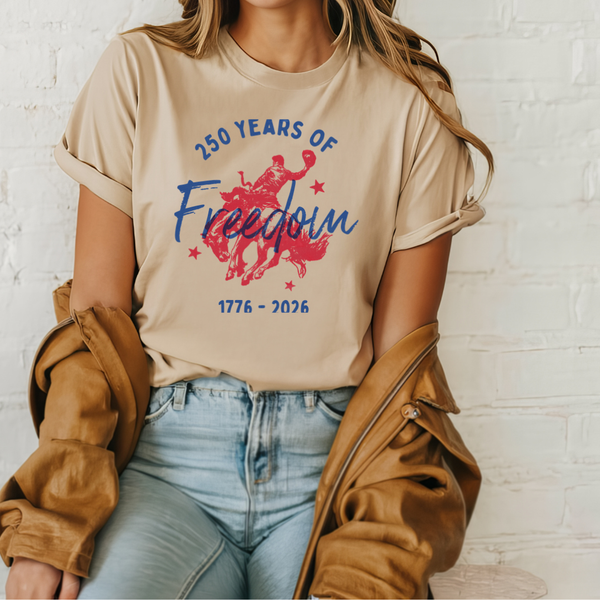Heather Tan 250 Years Bella Canvas Tee