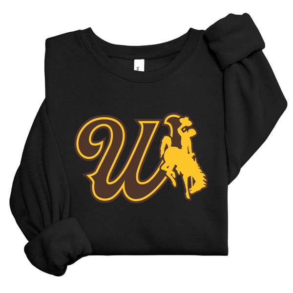 Black Bella Canvas W Steamboat Crewneck