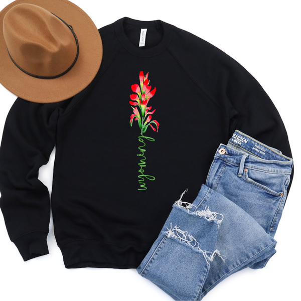 Crewneck Black Bella Canvas Indian Painbrush