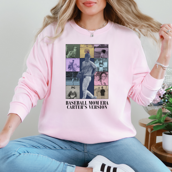 LONG Sleeve Sports/Baseball/Softball Mom Era Comfort Colors Tee