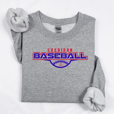 Crewneck Graphite Heather/ Sheridan Baseball Crewneck {pre-order}