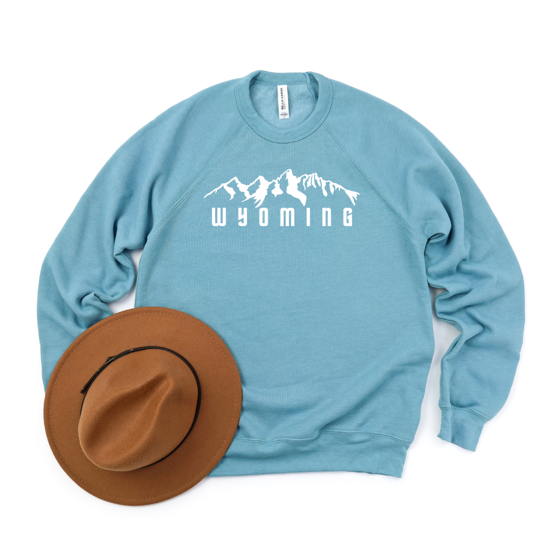 Blue Lagoon/WYO Tetons Bella Canvas Crewneck