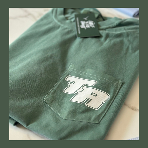 LONG SLEEVE TR Comfort Colors Light Green Pocket Tee