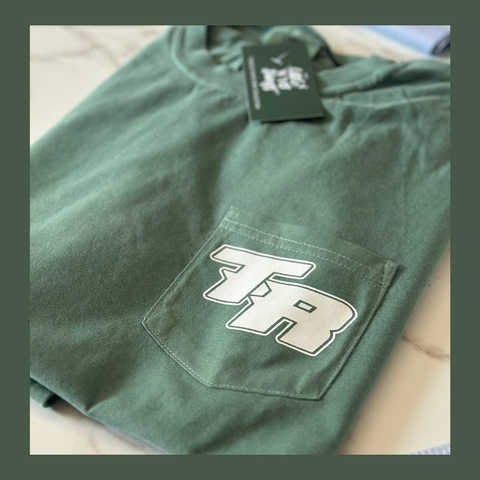 LONG SLEEVE TR Comfort Colors Light Green Pocket Tee