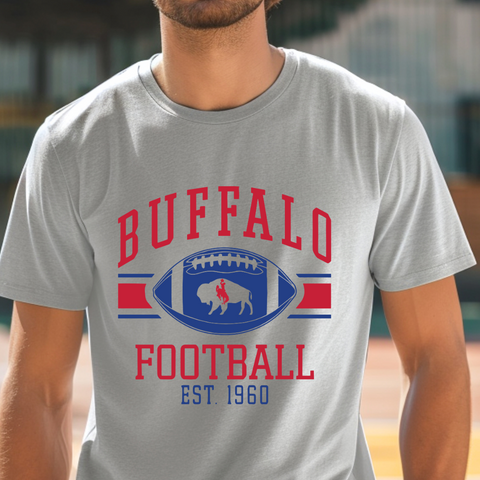 SHORT SLEEVE Sport Gray Buffalo BILLT Football Tee